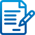 Blue document icon